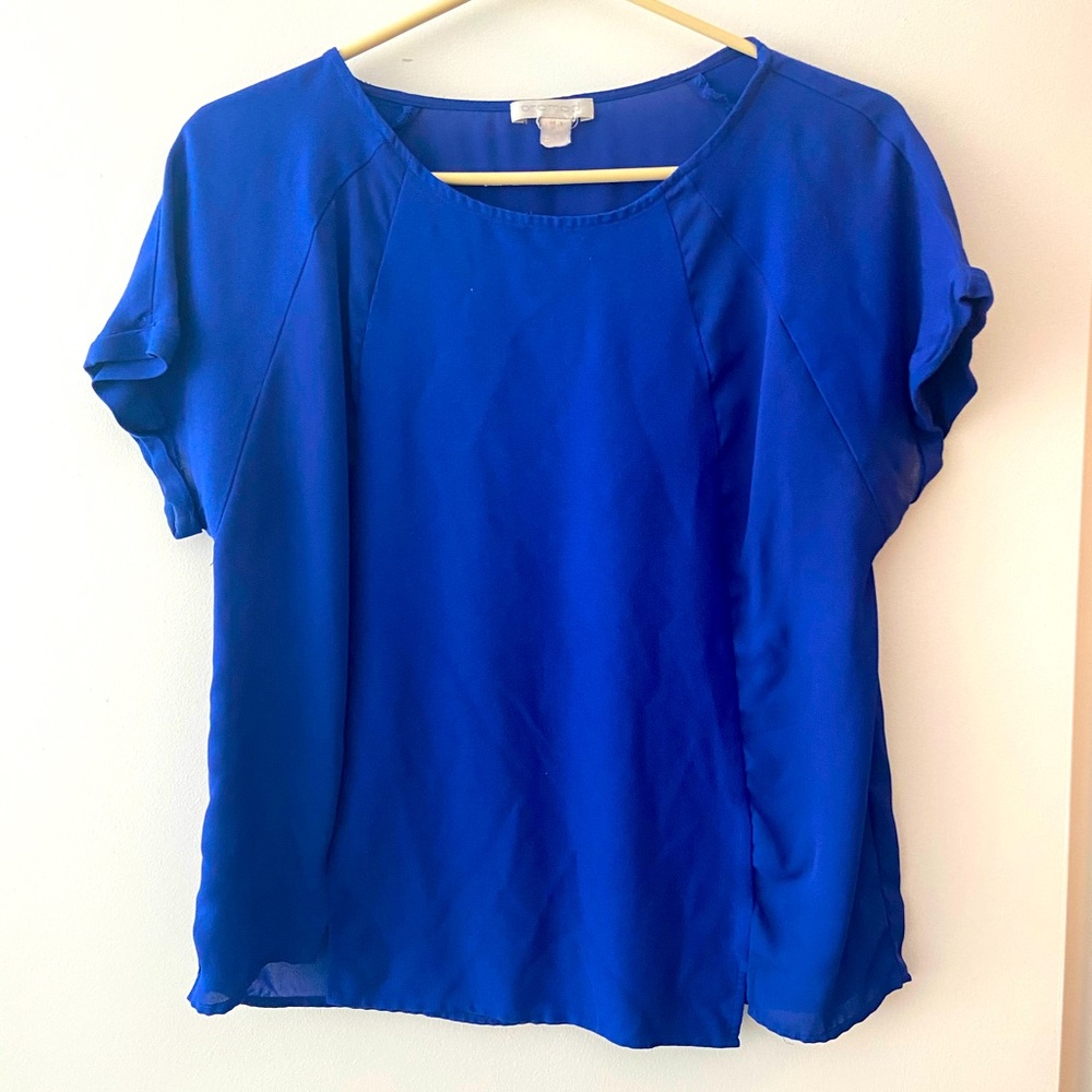 Royal blue blouse
